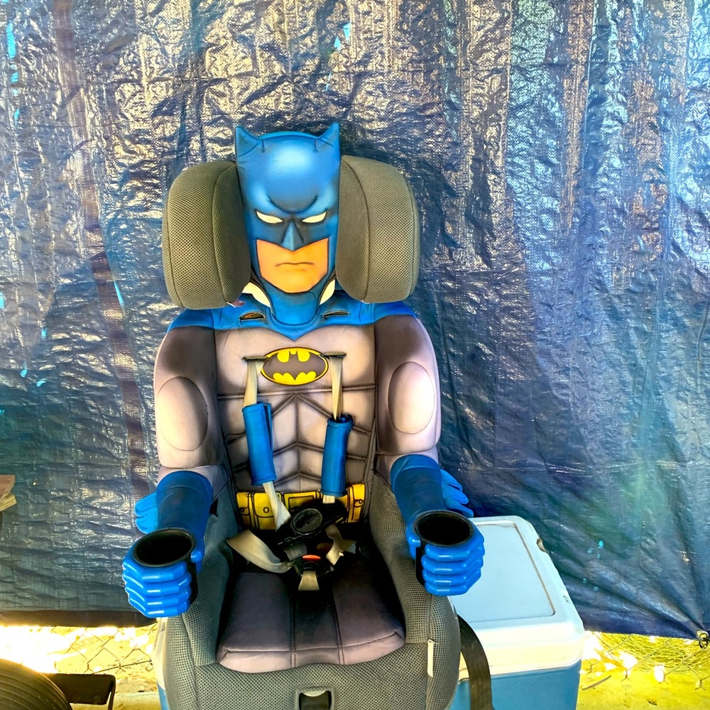 Children’s Car Seat for the Batman fanatic .